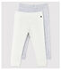 Set van 2 katoenen leggings voor babymeisjes