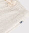 Broek in doorgestikt tubic voor baby's beige MONTELIMAR CHINE