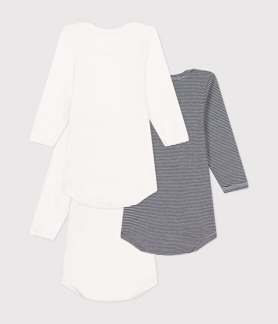 Lot de 3 bodies manches longues en coton bébé variante 1