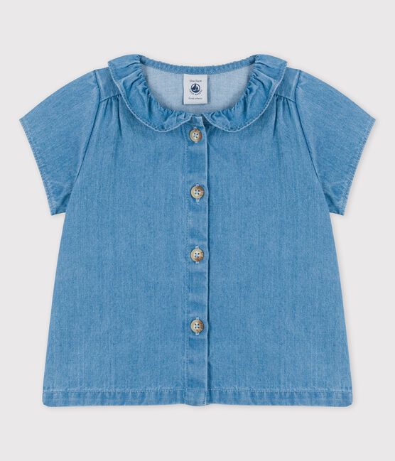 Blouse en denim léger bio bébé bleu DENIM CLAIR