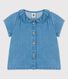 Blouse en denim léger bio bébé