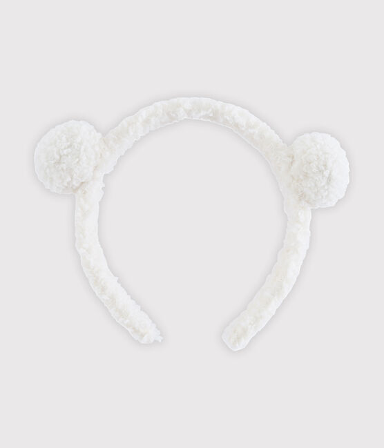 Haarband voor meisjes wit MARSHMALLOW