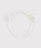 Haarband voor meisjes wit MARSHMALLOW