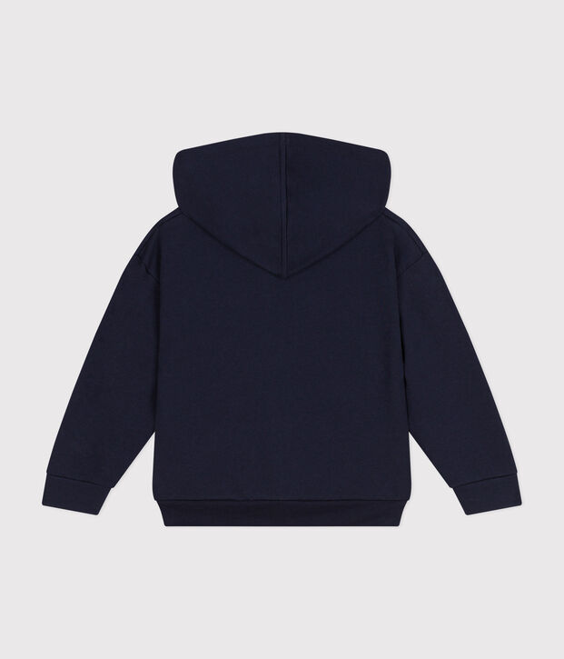 Fleece sweatshirt met rits en capuchon voor meisjes SMOKING