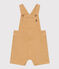 Salopette courte en denim de couleur bébé beige TOURONE