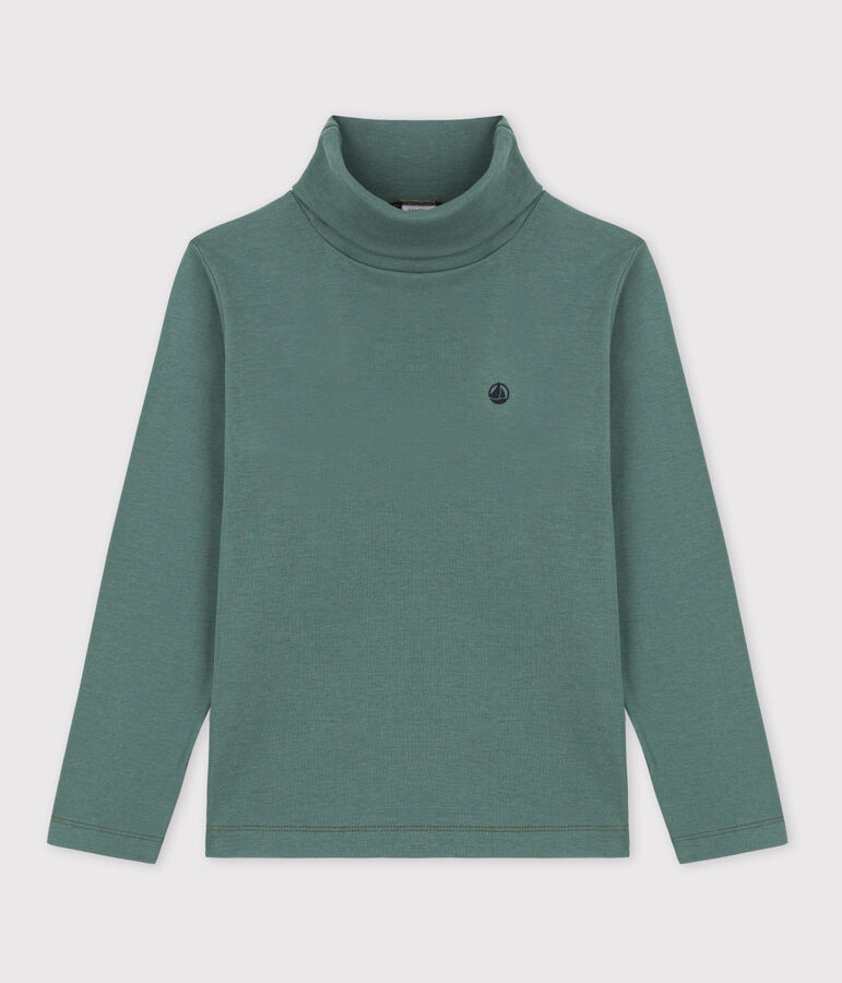 Sous-pull en coton enfant fille / gar&ccedil;on vert