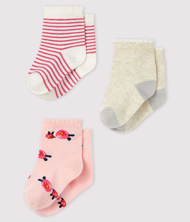 Set van 3 paar babysokken multicouleur