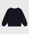Sweater in fleece voor meisjes blauw SMOKING