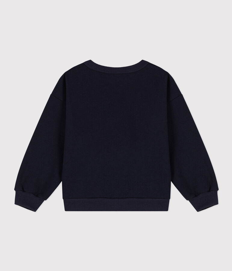 Sweatshirt en molleton enfant fille bleu