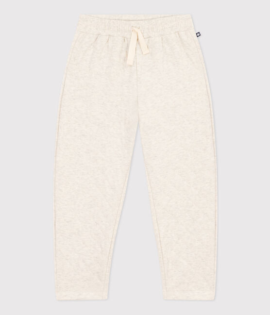 Jongensbroek in doorgestikte tubic beige MONTELIMAR CHINE