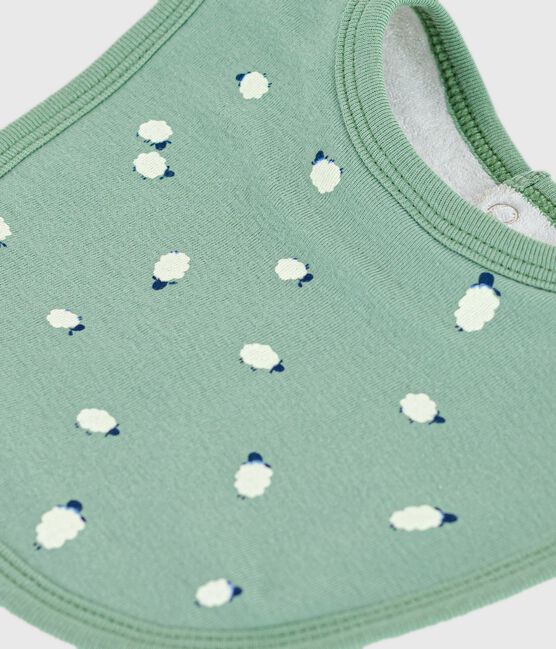 Bavoir naissance en coton imprimé SAULE/ MULTICO