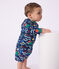 T-shirt met print en uv-bescherming voor baby's blauw/multicouleur