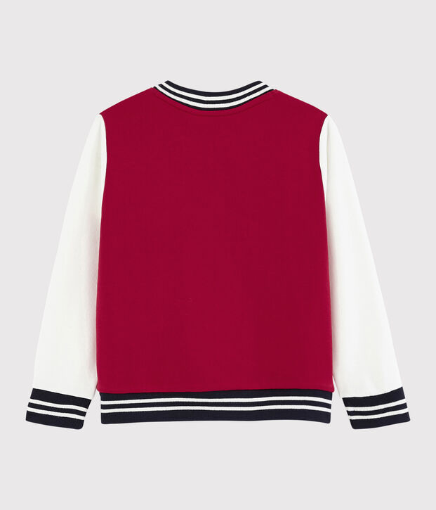 Molton Teddy babymeisje-jongen rood/wit