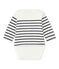 Marinebody met lange mouwen voor babymeisjes wit MARSHMALLOW/blauw SMOKING