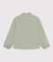 Blouse in katoenen gaas voor meisjes groen HERBIER