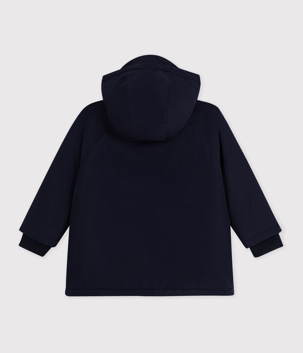 Halflange effen parka voor kinderen SMOKING
