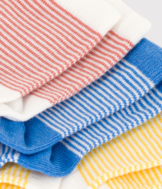 Lot de 3 paires de chaussettes b&eacute;b&eacute; multicouleur