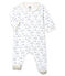Dors bien bébé garçon en tubique blanc MARSHMALLOW/blanc MULTICO