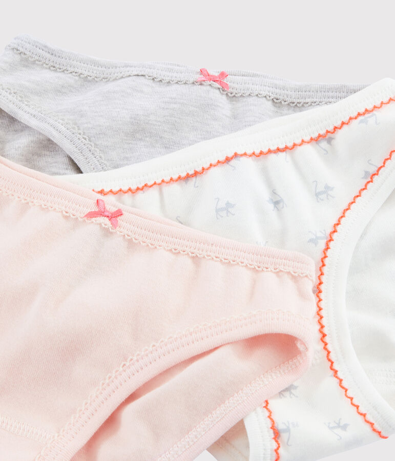 Lot de 3 culottes imprim&eacute; chat petite fille multicouleur
