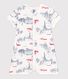 Combinaison courte Paris bébé en coton