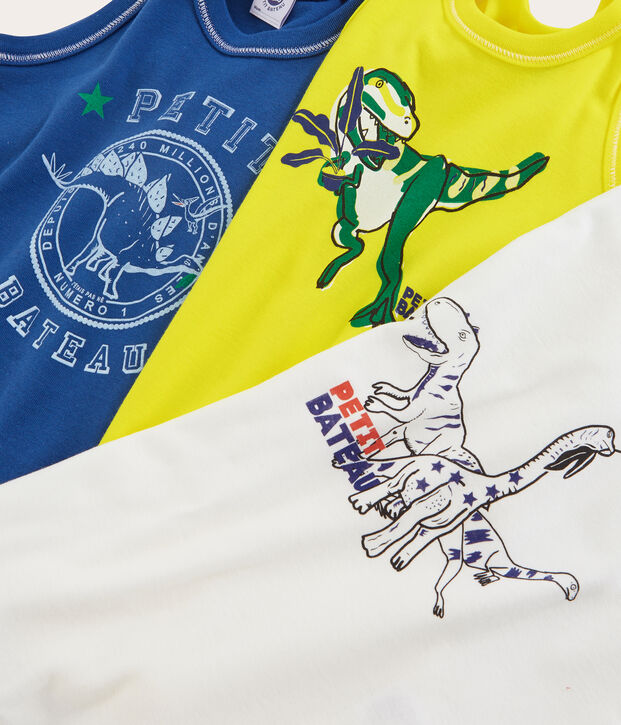 Drie jongenshemdjes multicouleur