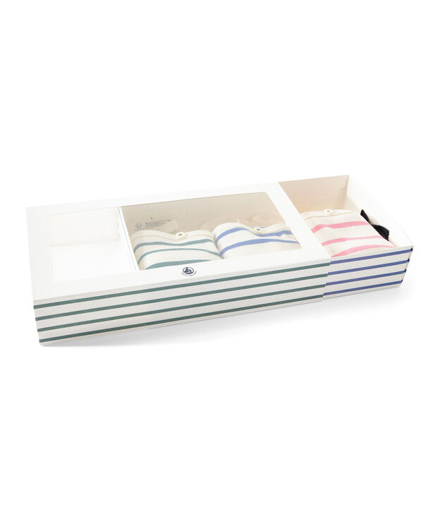 Set van 3 hemdjes met schouderbandjes meisje wit
