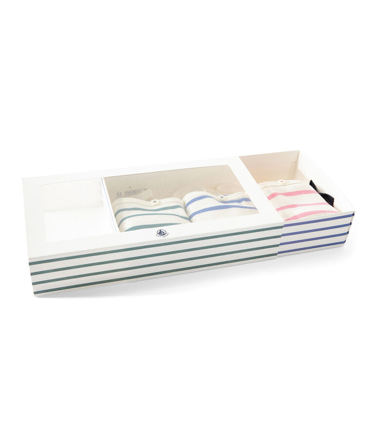 Set van 3 hemdjes met schouderbandjes meisje wit .