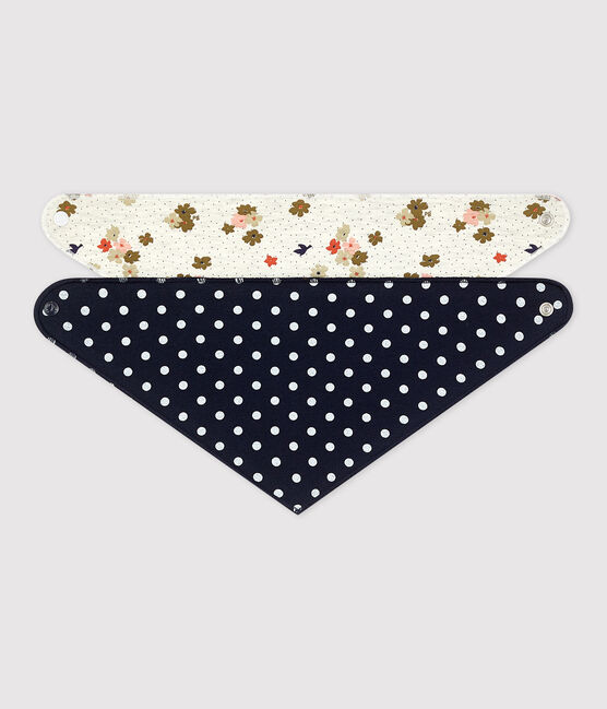 Lot de 2 bandanas-bavoirs bébé variante 1