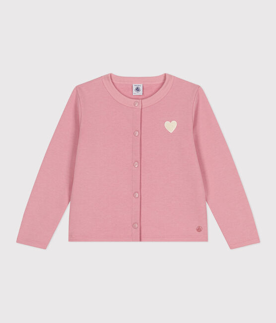 Effen fleece vestje voor kinderen roze CHARME
