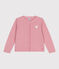 Effen fleece vestje voor kinderen roze CHARME