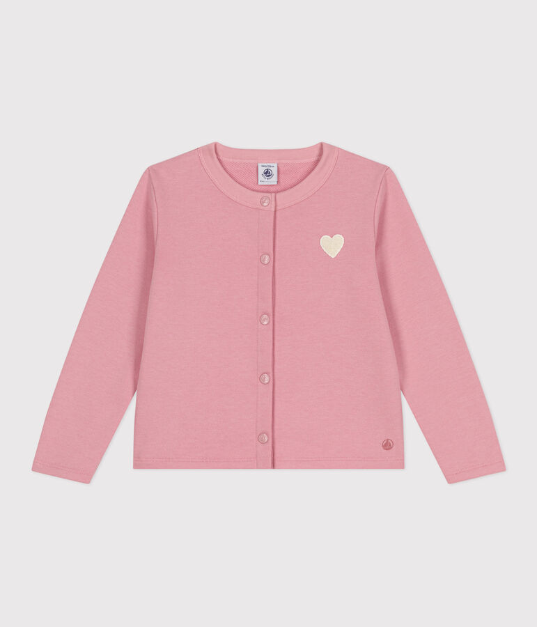 Effen fleece vestje voor kinderen roze