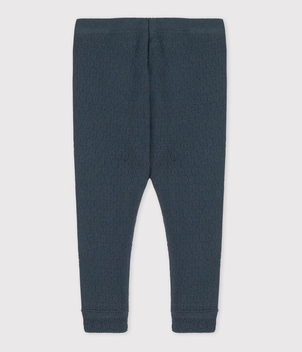 Legging b&eacute;b&eacute; en coton ajour&eacute; gris