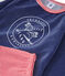 Velours jongenspyjama blauw CHALOUPE/wit MULTICO
