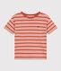 Gestreept T-shirt van jersey voor jongens