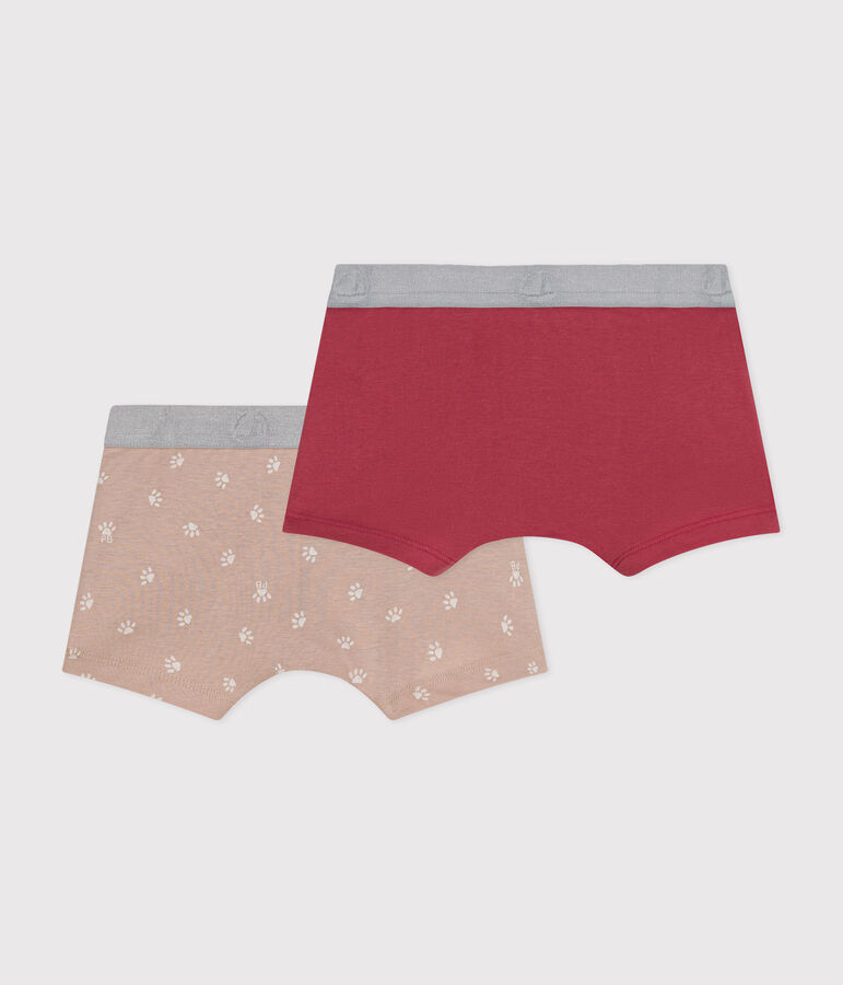 Lot de 2 boxers en coton multicouleur