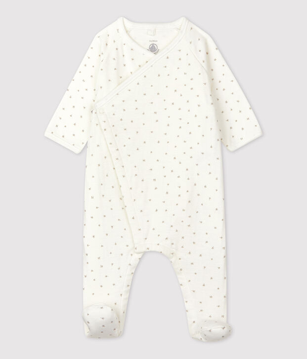 Dors-bien b&eacute;b&eacute; en coton biologique blanc/multicouleur