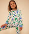 Katoenen pyjama met Paris-motief voor kinderen wit MARSHMALLOW/wit MULTICO