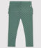 Legging imprimée en coton bébé fille vert VALLEE/blanc MARSHMALLOW
