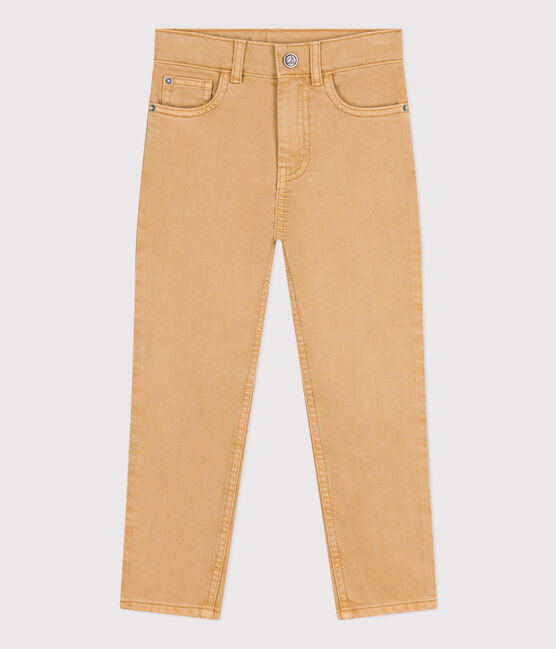 Pantalon en denim enfant garçon beige TOURONE