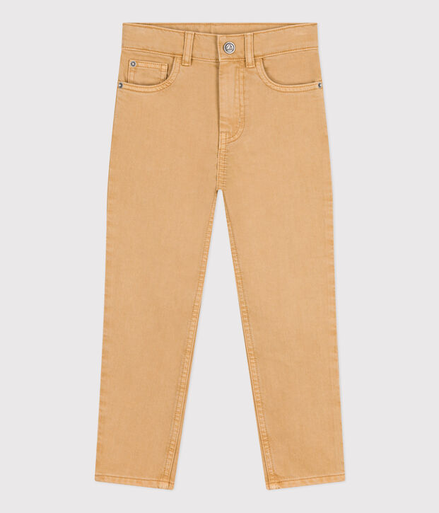 Jongensbroek van denim beige