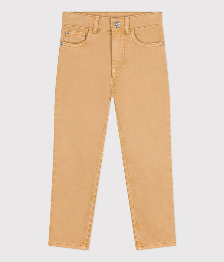 Jongensbroek van denim beige