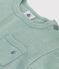 Effen katoenen T-shirt met korte mouwen voor baby's groen PAUL