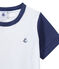 Pyjacourt garçon bicolore bleu CHALOUPE/blanc ECUME
