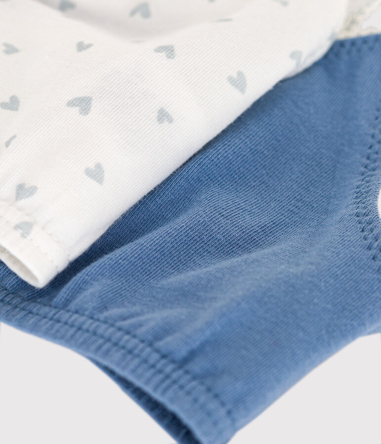 Lot de 2 brassi&egrave;res c&oelig;ur en coton et &eacute;lasthanne enfant variante 1