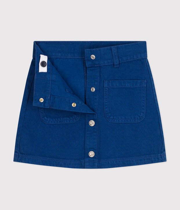 Meisjesrok van denim blauw
