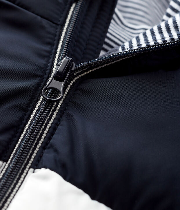 Gecapitonneerde donsjas baby jongen blauw/multicouleur