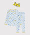 Pyjama déguisement renard petit garçon en côte bleu FRAICHEUR/blanc MULTICO