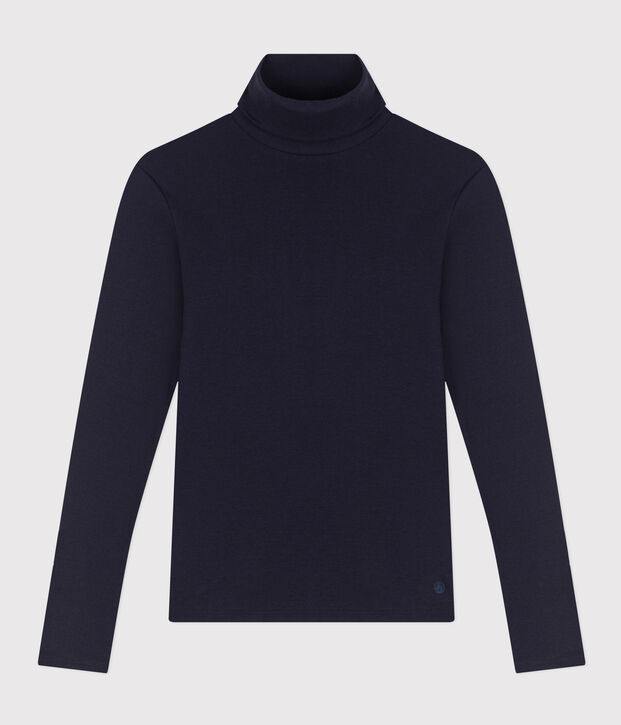 L'ICONIQUE, dames-T-shirt met rolkraag in katoen SMOKING