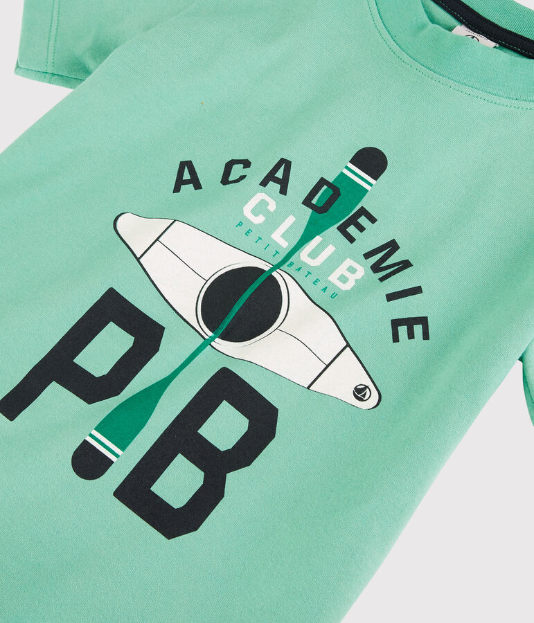 Jersey T-shirt met korte mouwen voor jongens groen