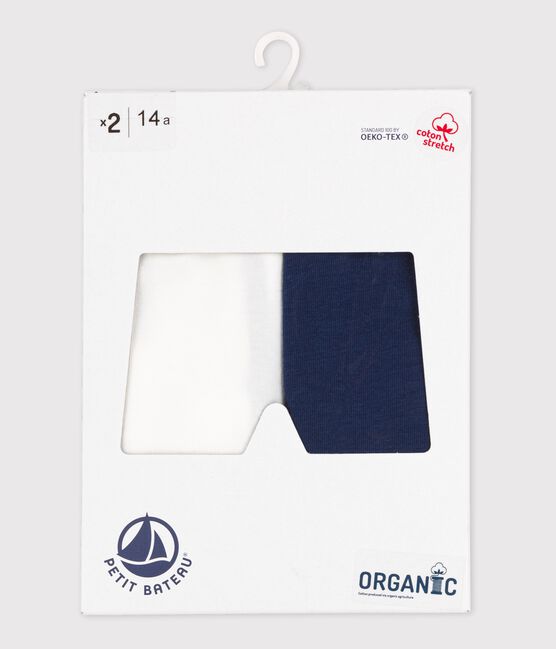 Set van 2 jongens boxershorts van biologisch katoen en elastaan variante 1